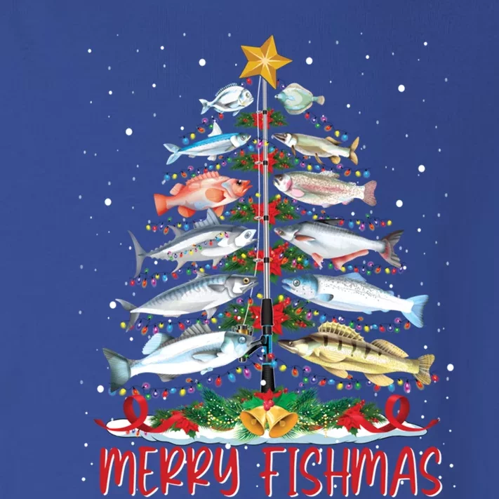 Fish Fishing Rod Christmas Tree Fisher Merry Fishmas Gift Toddler Long Sleeve Shirt