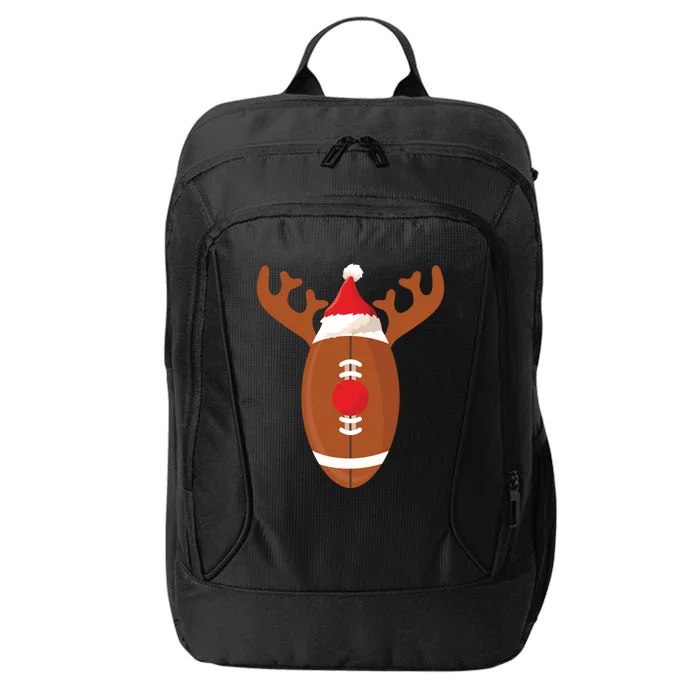 Funny Football Reindeer Christmas Football Lover Gift City Backpack