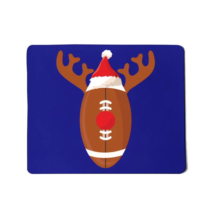 Funny Football Reindeer Christmas Football Lover Gift Mousepad