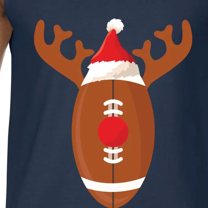 Funny Football Reindeer Christmas Football Lover Gift Comfort Colors® Tank Top