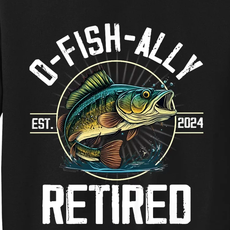 Fisherman Fishing Retirement Gift Ofishally Retired 2024 Sweatshirt