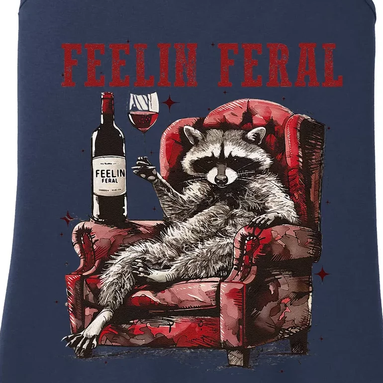 Feeling Feral Racoon Ladies Essential Tank