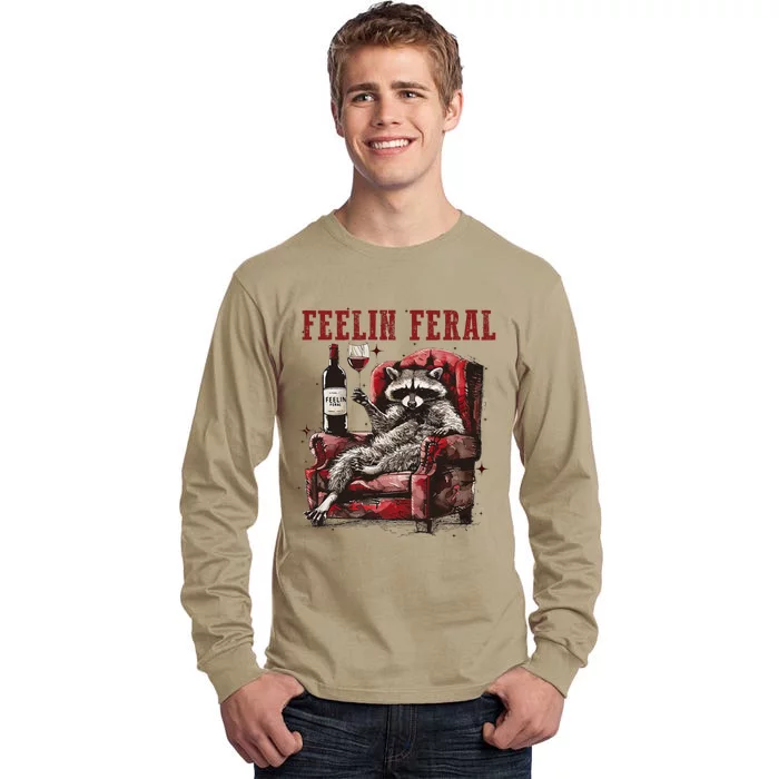 Feeling Feral Racoon Tall Long Sleeve T-Shirt