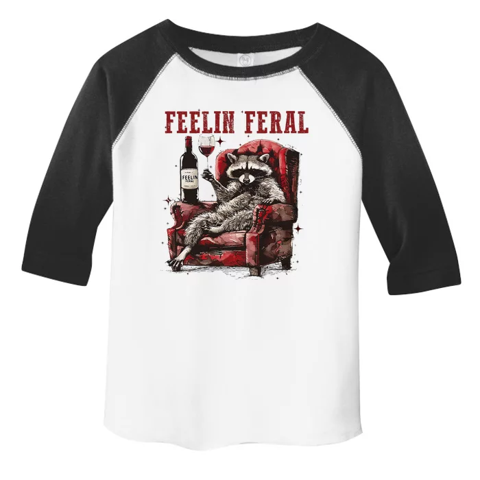 Feeling Feral Racoon Toddler Fine Jersey T-Shirt