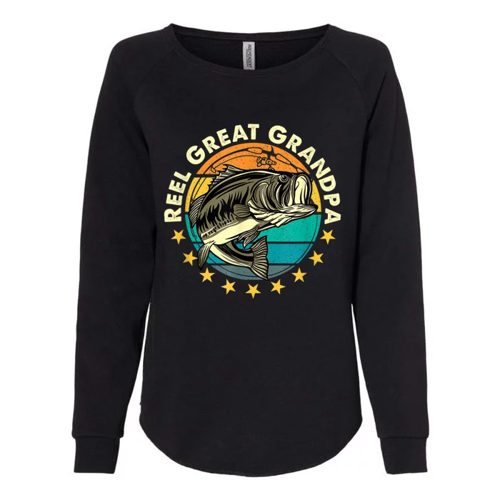 Funny Fishermen Reel Great Grandpa Mens Fishing Grandfather Womens California Wash Sweatshirt