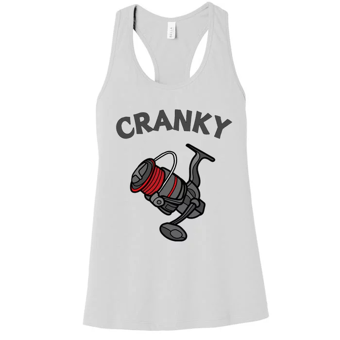 Funny Fishing Reel Pun For Fishermen Women's Racerback Tank