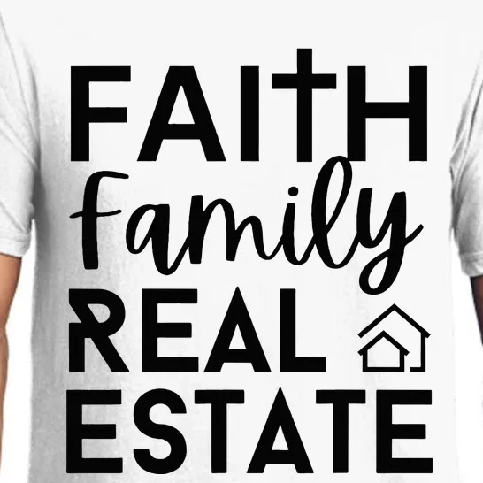 Faith Family Real Estate Agent Realtor Christian Jesus Pajama Set