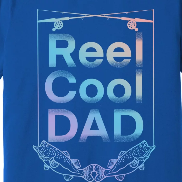 Funny Fishing Reel Cool Dad Funny Fishing Dad Gift Premium T-Shirt