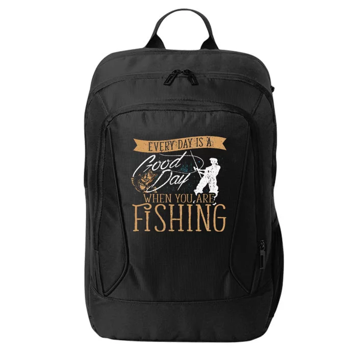 Funny Fishing Rod Fish Fisherman City Backpack