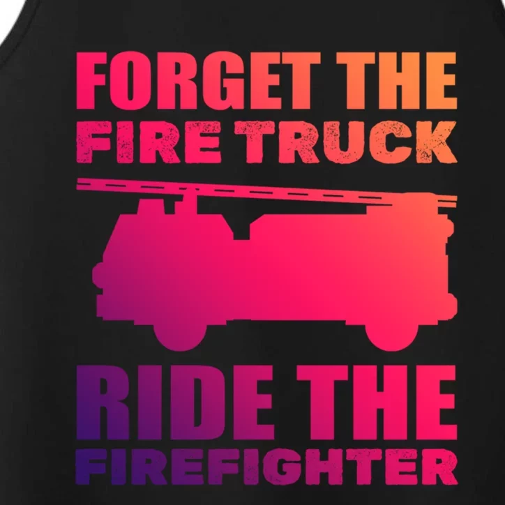 Funny Fire Rescue Firefighter Cool Gift Performance Tank