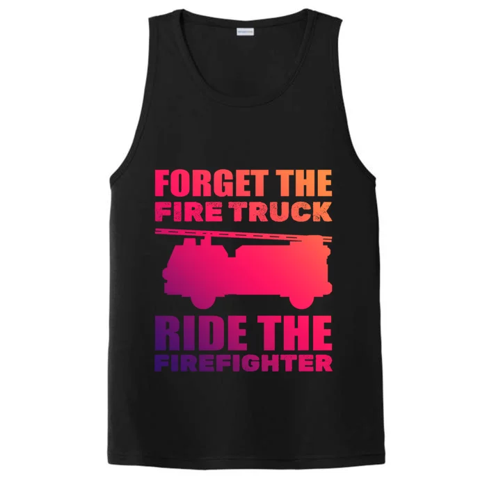 Funny Fire Rescue Firefighter Cool Gift Performance Tank