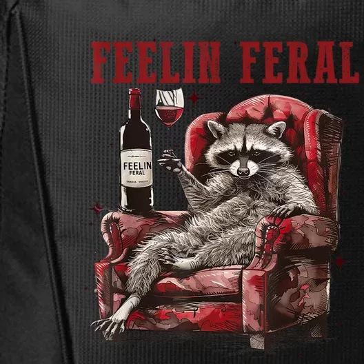 Feeling Feral Racoon City Backpack