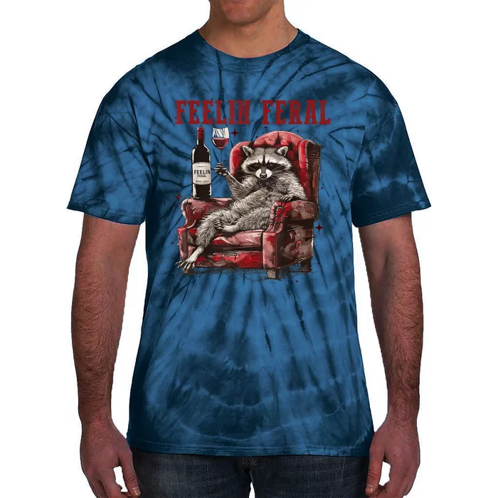 Feeling Feral Racoon Tie-Dye T-Shirt