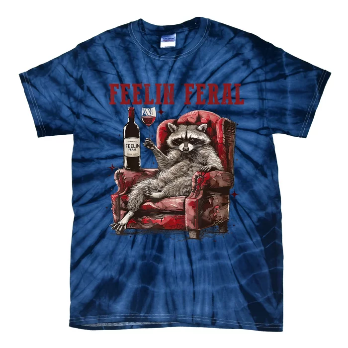 Feeling Feral Racoon Tie-Dye T-Shirt