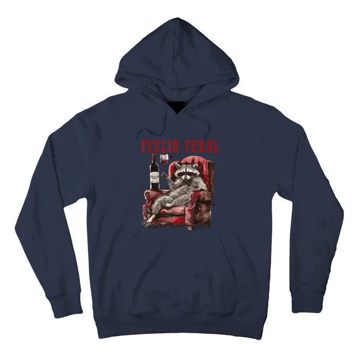 Feeling Feral Racoon Tall Hoodie