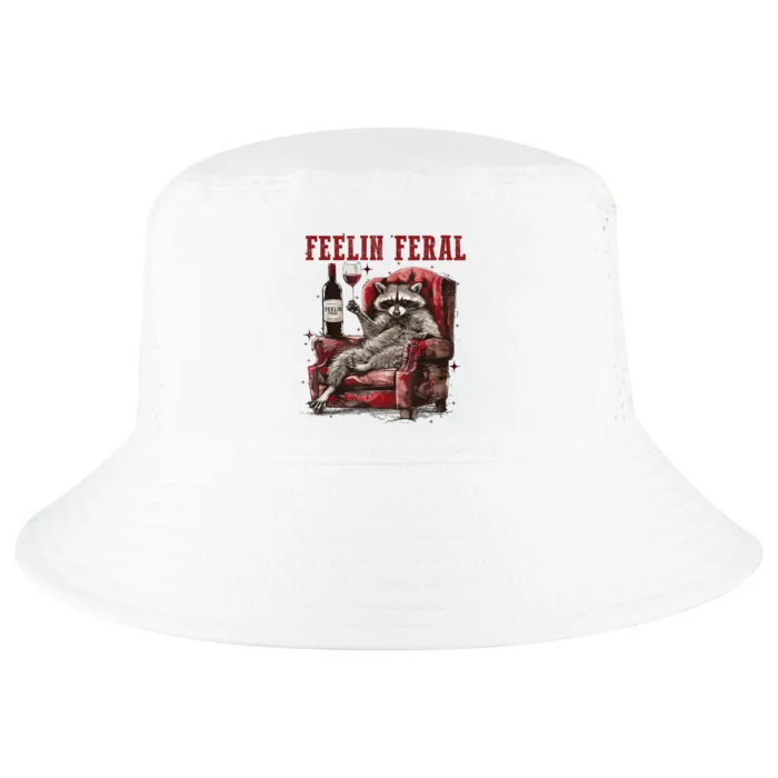 Feeling Feral Racoon Cool Comfort Performance Bucket Hat