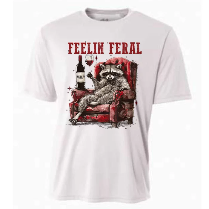 Feeling Feral Racoon Cooling Performance Crew T-Shirt