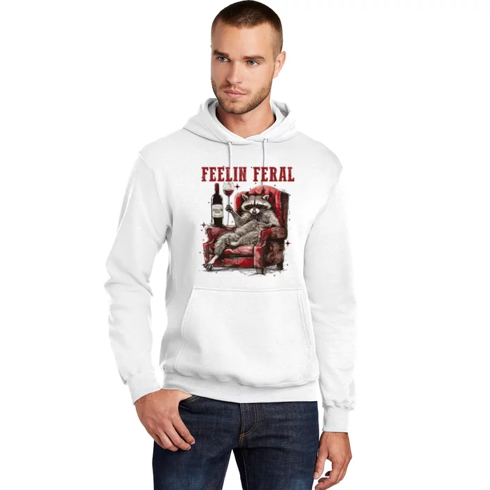 Feeling Feral Racoon Hoodie