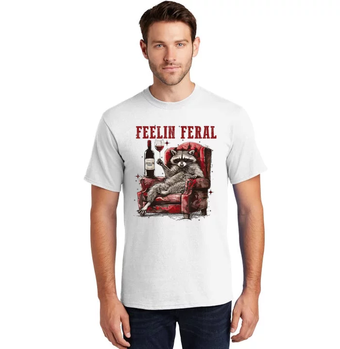 Feeling Feral Racoon Tall T-Shirt