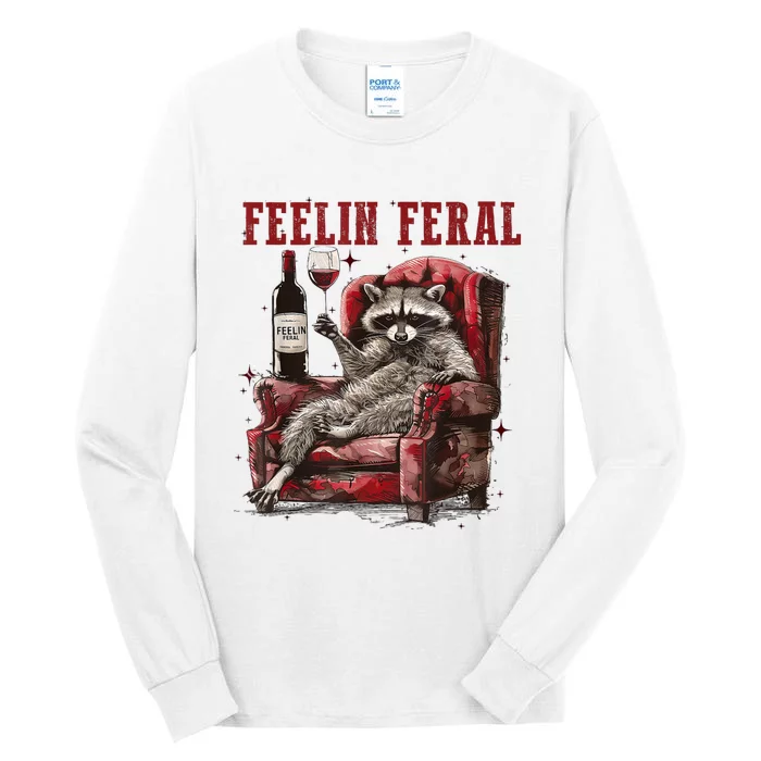 Feeling Feral Racoon Tall Long Sleeve T-Shirt