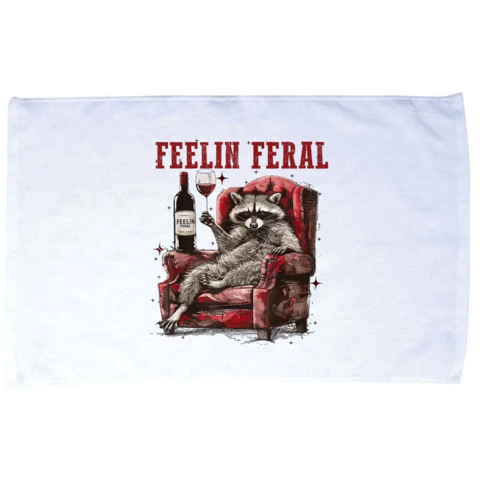 Feeling Feral Racoon Microfiber Hand Towel