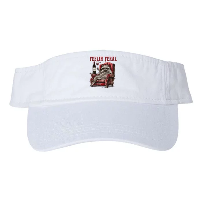 Feeling Feral Racoon Valucap Bio-Washed Visor