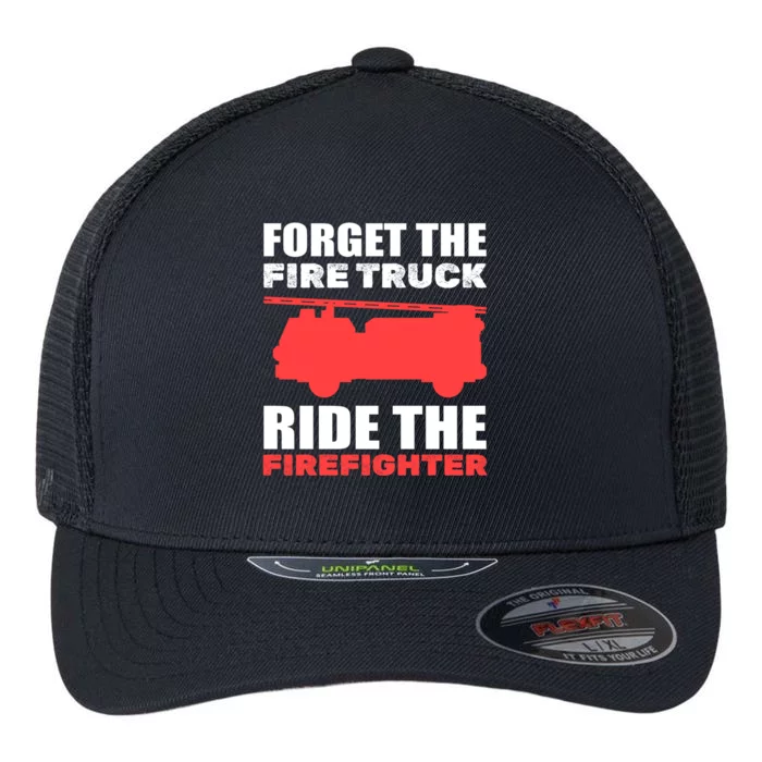 Funny Fire Rescue Firefighter Cute Gift Flexfit Unipanel Trucker Cap