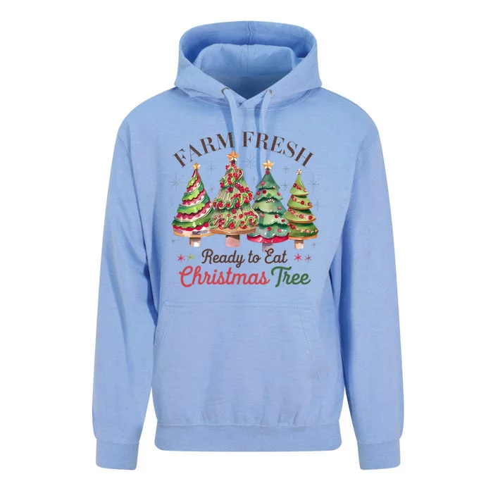 Farm Fresh Ready To Eat Christmas Tree Holiday Season Unisex Surf Hoodie