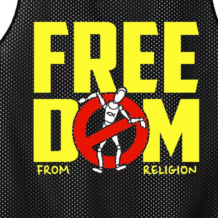 Freedom From Religion Human Saying Humor Quote Mesh Reversible Basketball Jersey Tank