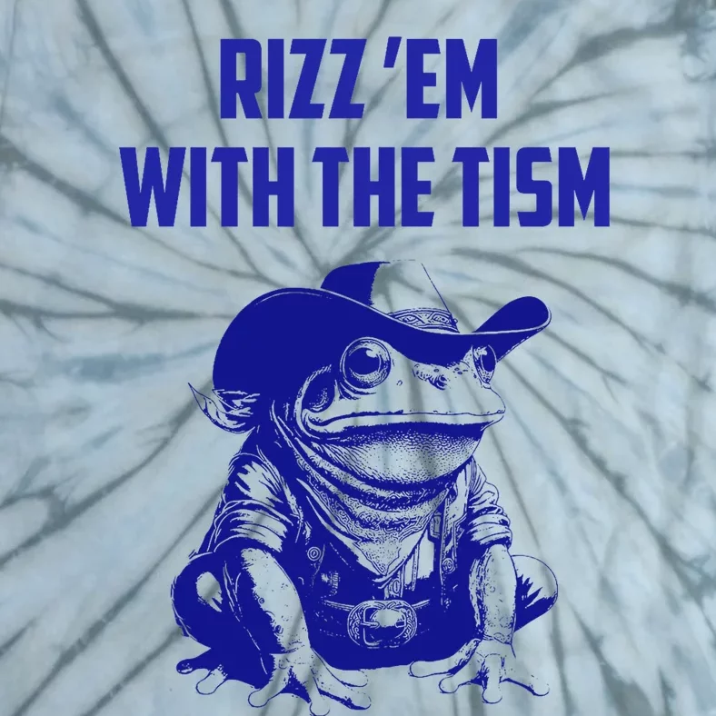 Funny Frog Rizz Em With The Tism Tie-Dye T-Shirt