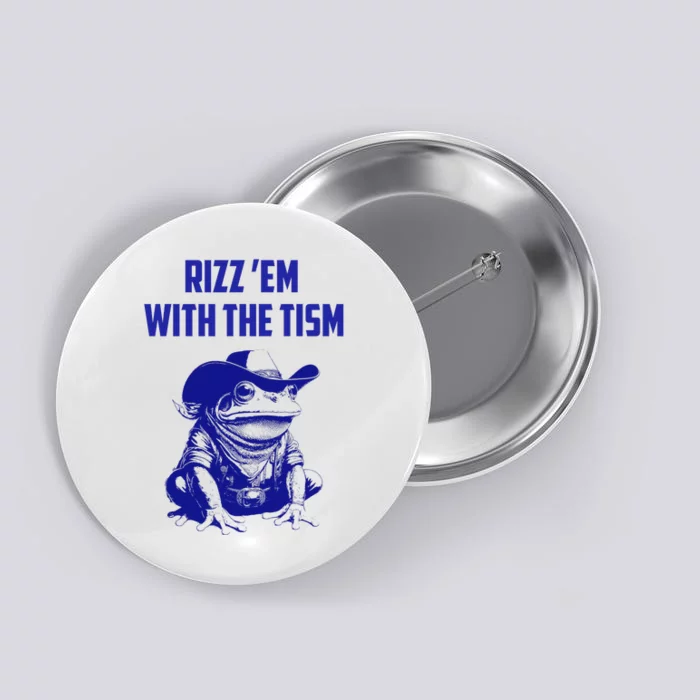 Funny Frog Rizz Em With The Tism Button