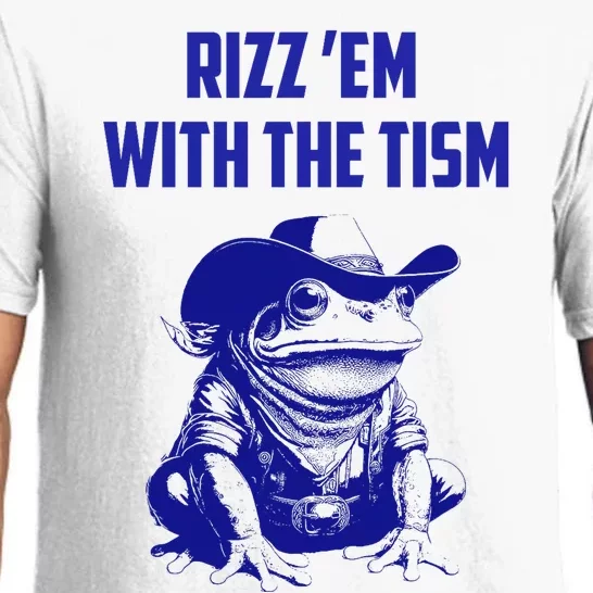 Funny Frog Rizz Em With The Tism Pajama Set