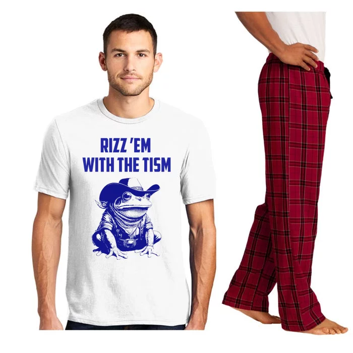 Funny Frog Rizz Em With The Tism Pajama Set