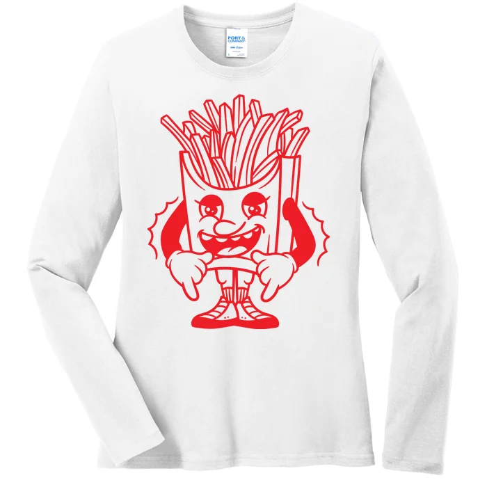 Fries Ladies Long Sleeve Shirt