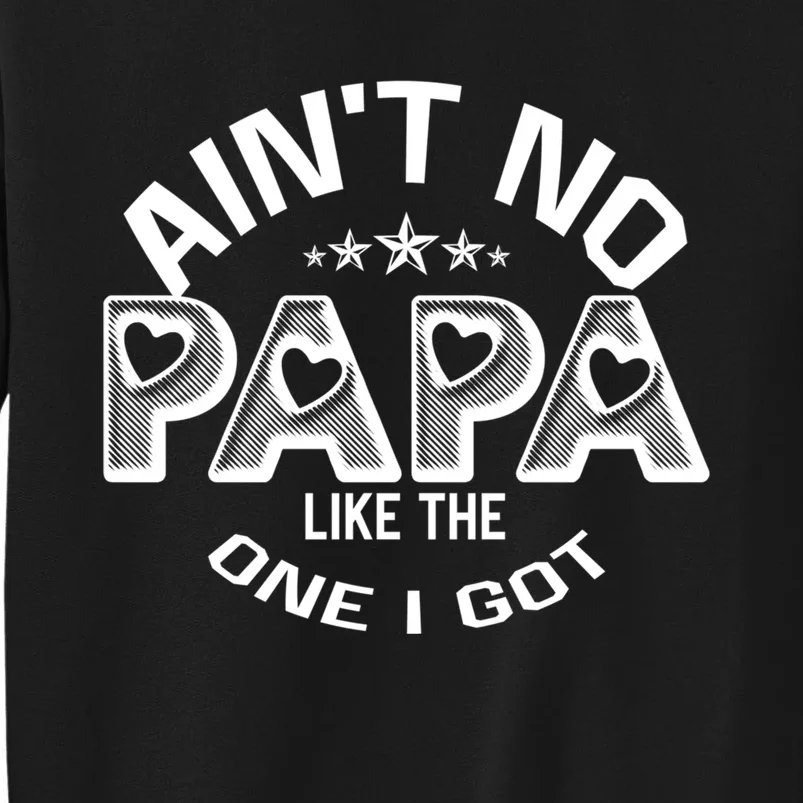 Funny Family Reunion Fathers Day AinT No Papa Like The One I Got Tall Sweatshirt