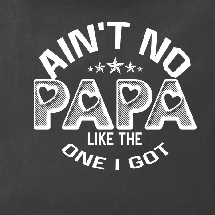 Funny Family Reunion Fathers Day AinT No Papa Like The One I Got Zip Tote Bag