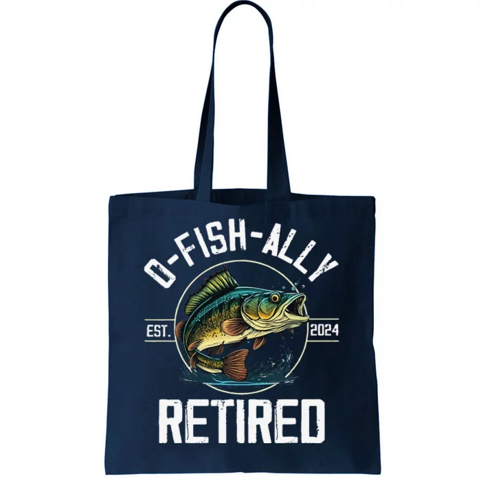 Fisherman Fishing Retirement Gift Ofishally Retired 2024 Tote Bag