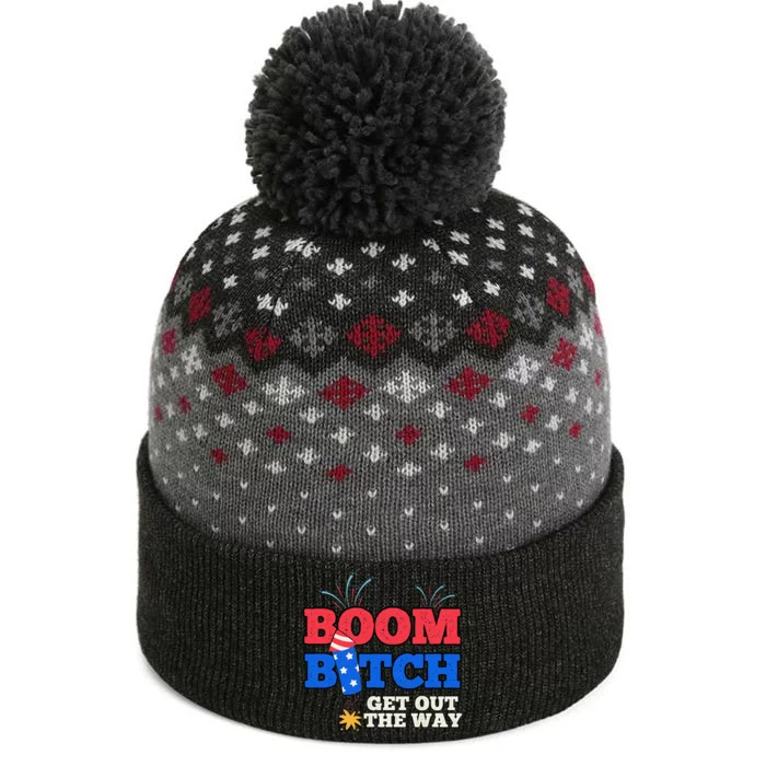 Fireworks Firing System Manager 4th Of July Get Out The Way The Baniff Cuffed Pom Beanie