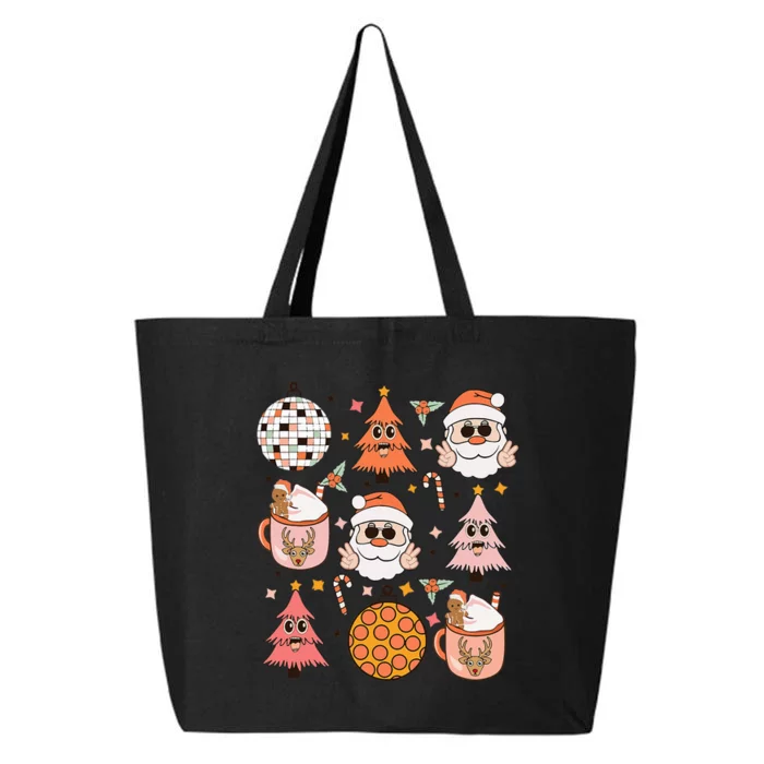 Funky Festive Santa Claus Holiday Vibes 25L Jumbo Tote