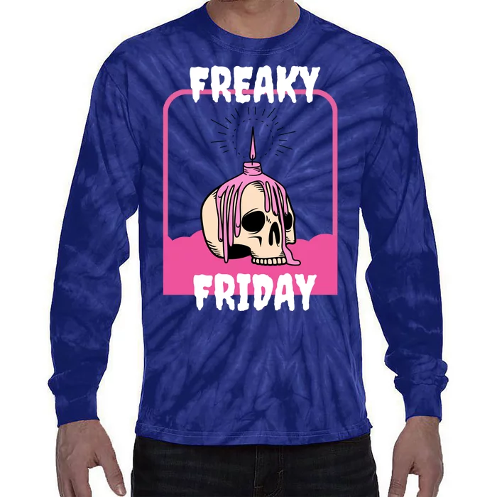 Freaky Friday Skeleton Tie-Dye Long Sleeve Shirt