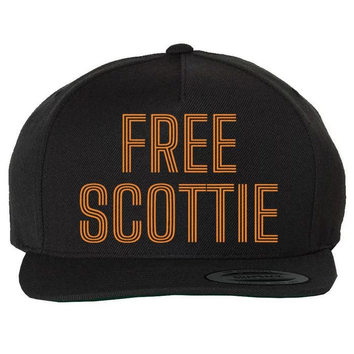 Funny Free Scottie Mug Shot Humour Wool Snapback Cap