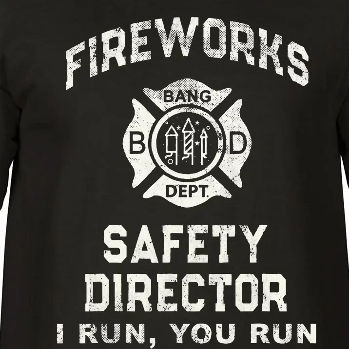 Funny FIREWORKS SAFETY DIRECTOR Firefighter America Red Pyro Comfort Colors T-Shirt