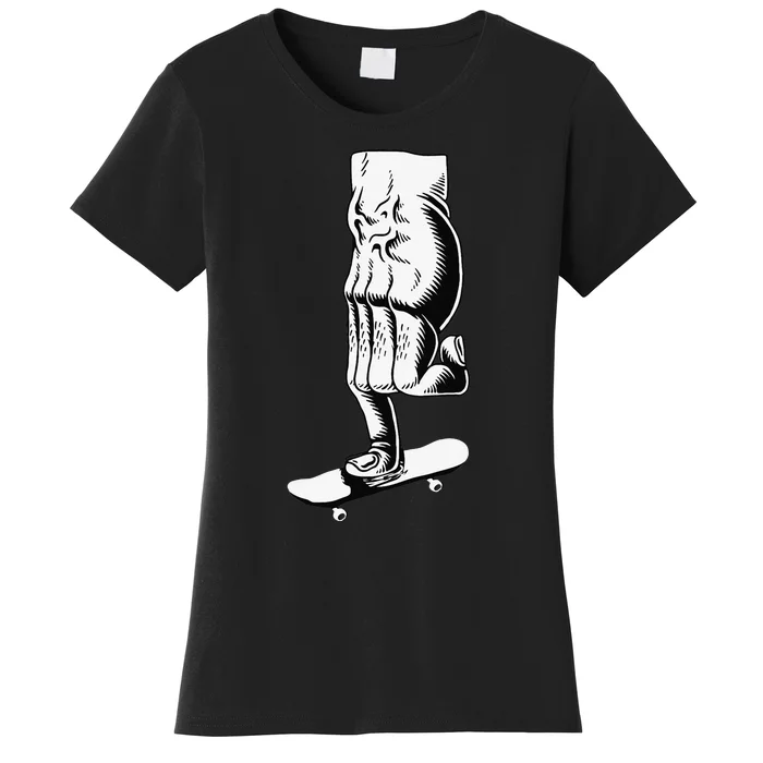 Fingerboard Finger Skateboard Skate Fingerboarding Women's T-Shirt