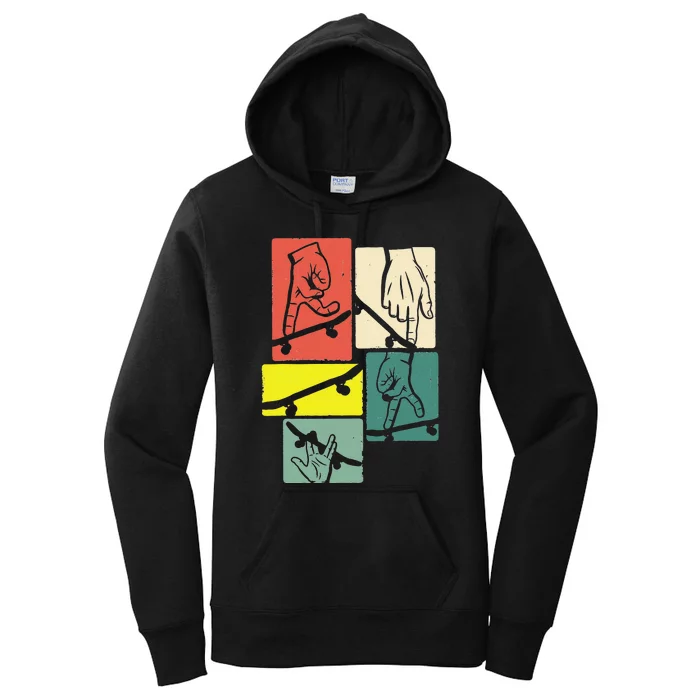 Fingerboard Fingerboarding Skateboarding Women's Pullover Hoodie