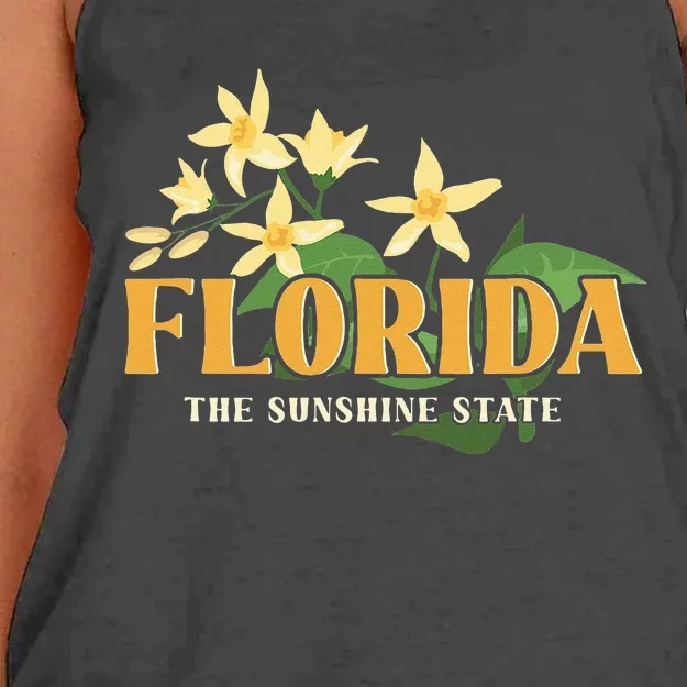 Florida FL Sunshine State Women's Knotted Racerback Tank