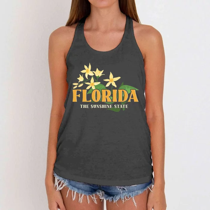 Florida FL Sunshine State Women's Knotted Racerback Tank