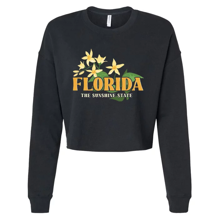 Florida FL Sunshine State Cropped Pullover Crew