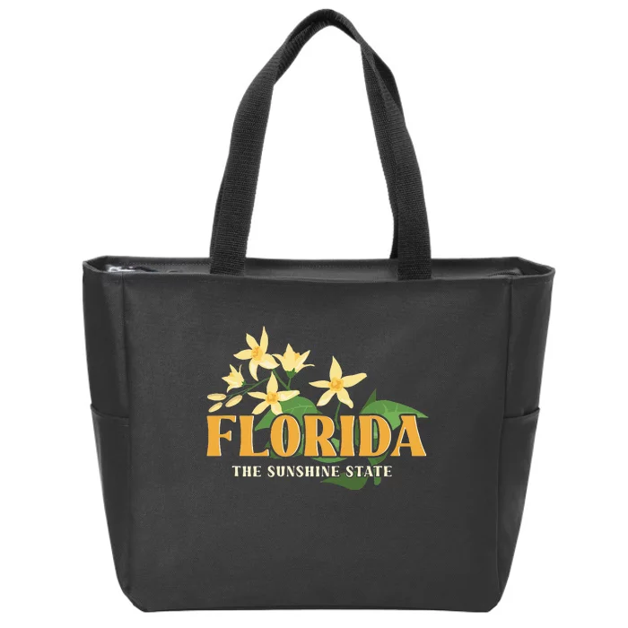 Florida FL Sunshine State Zip Tote Bag