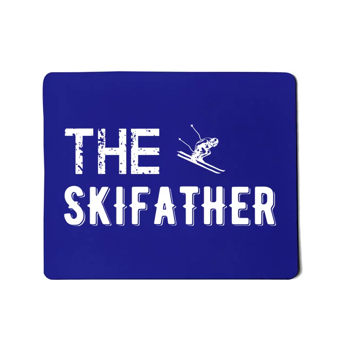 Funny Fun Ski Skier Gift Funny Gift Idea Mom Dad Snow Water Mousepad