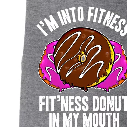 Funny Fitness Saying Workout Gym National Donut Day Lover Gift Doggie 3-End Fleece Hoodie